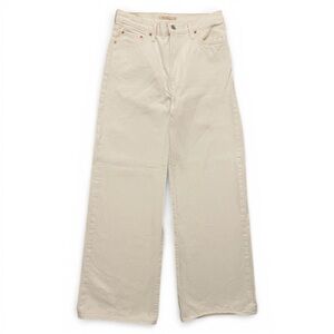 LEVI’S WOMEN’S RIBCAGE WIDE LEG JEAN SIZE 29 WHITE 30” INSEAM